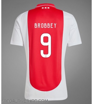 Ajax Brian Brobbey #9 Domácí Dres 2024-25 Krátký Rukáv